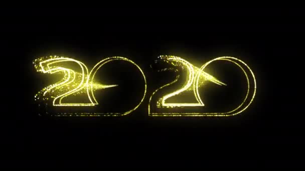 Boldog új évet 2020 Gold Sign - Felvétel, videó