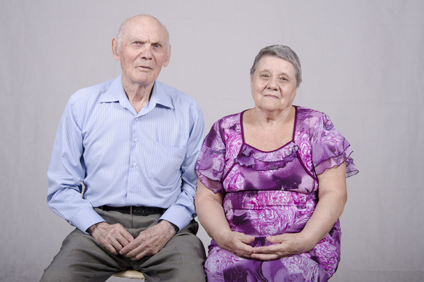Портрет пожилой пары 80 лет
 - Фото, изображение