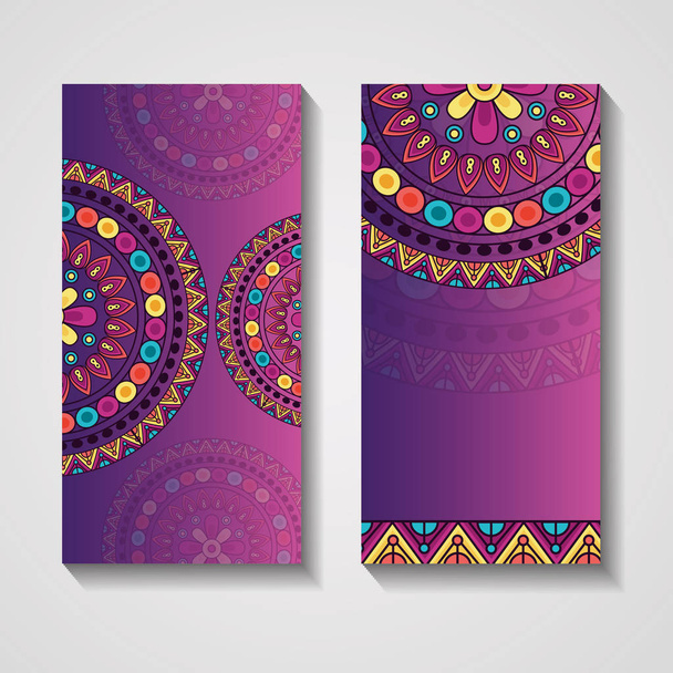 dekorative ethnische Banner Vintage Mandala - Vektor, Bild