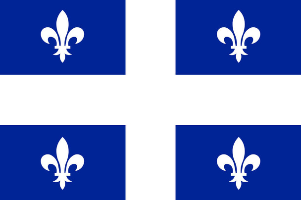Vlag van Quebec in Canada - Foto, afbeelding