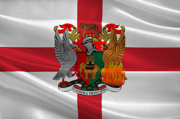 Прапор Ковентрі в Англії - Фото, зображення