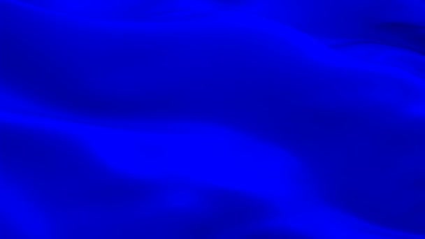 Niebieska flaga Jedwab Animacja koloru morza tło wideo machanie na wietrze. Realistyczne tło flagi morskiej. Niebieski kolor Flaga Pętla zbliżenie 1080p Full Hd materiał. Błękitny ocean Flaga satynowa znak wiary, prawdy - Materiał filmowy, wideo
