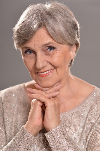 Portrait of a senior woman - Fotoğraf, Görsel