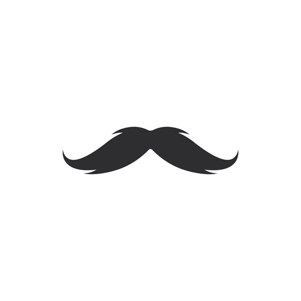 Moustache logo template vector  - Vector, afbeelding
