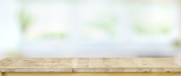 Empty rustic wooden table with copy space  - Photo, Image