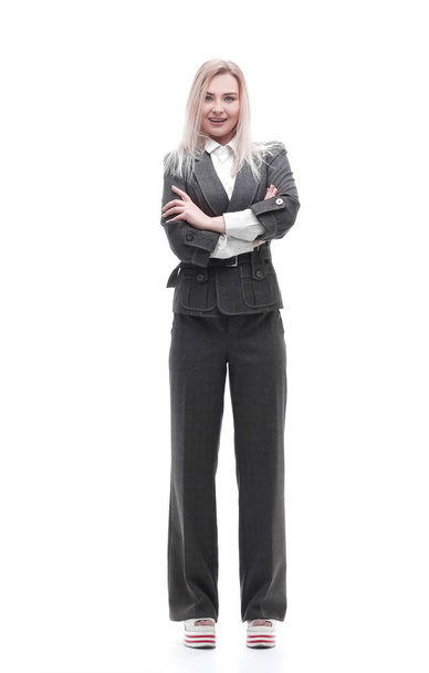 full-length portrait of young business woman - Photo, image
