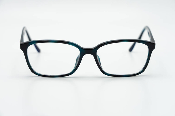Black eye glasses spectacles with shiny black frame For reading  - Photo, Image