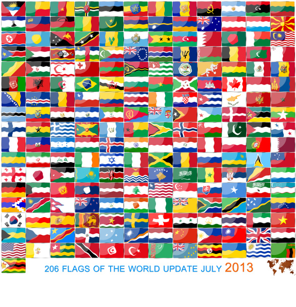 vlajky celého světa - Fotografie, Obrázek