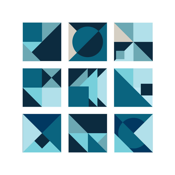 Composición geométrica abstracta con triángulos decorativos.Fondo isométrico geométrico colorido abstracto, se puede utilizar para el papel pintado, plantilla, póster, telón de fondo, cubierta del libro, folleto, folleto,  - Foto, imagen