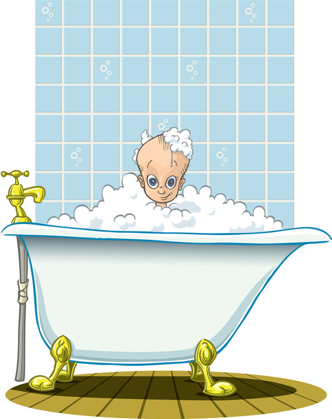 Bath time for baby - Photo, Image