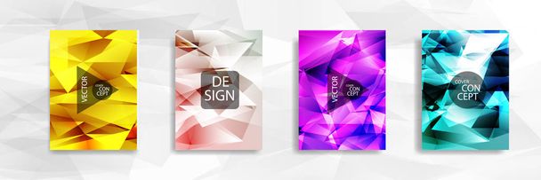 Abstract colorful and triangular background - Vector, Image