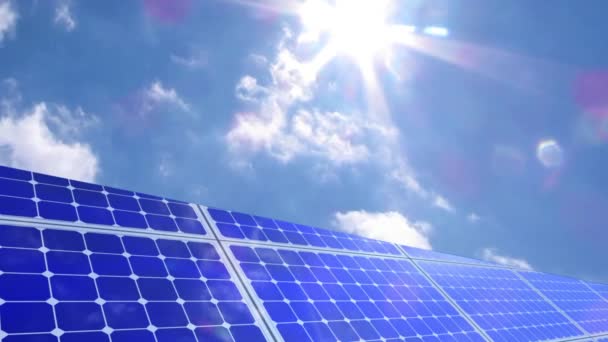 Photovoltaic solar panels sustainable eco energy - Footage, Video