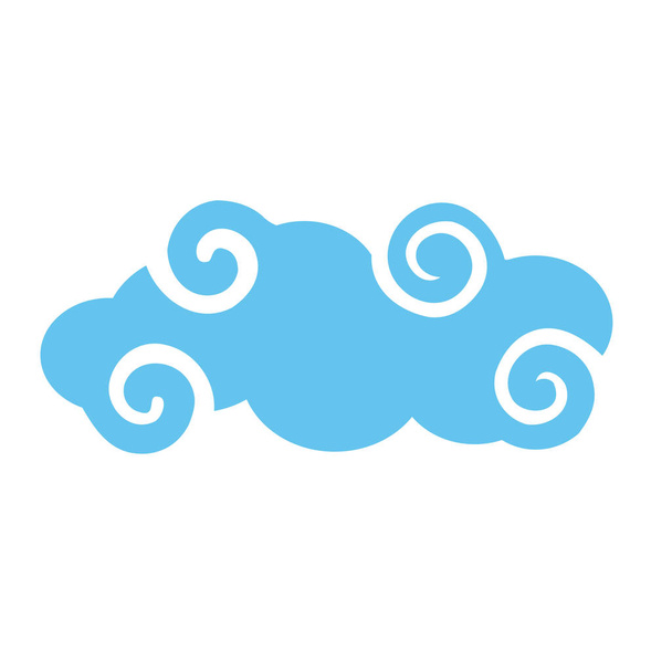 Ізольований хмарний векторний дизайн
 - Вектор, зображення