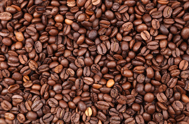 コーヒー豆のクローズアップ - 写真・画像