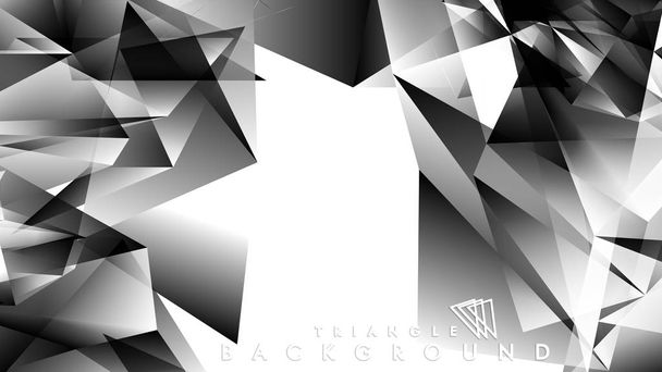 Gradiente abstrato preto fundo geométrico branco. Ilustração vetorial
 - Vetor, Imagem