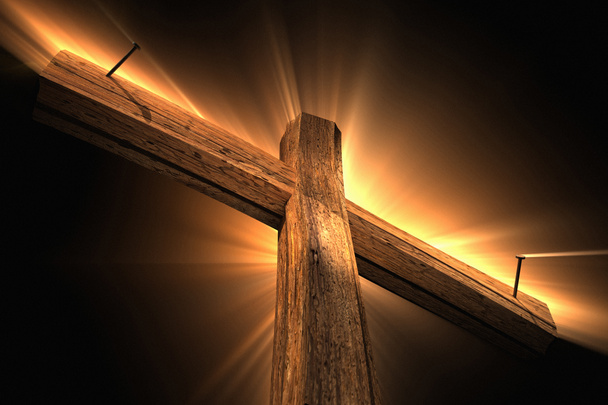 dřevěný kříž - Fotografie, Obrázek