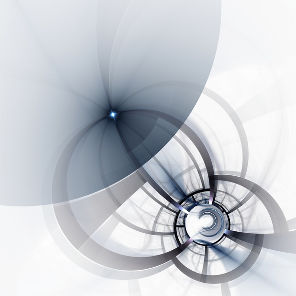 Абстрактний фрактальний синій на білому тлі
 - Фото, зображення