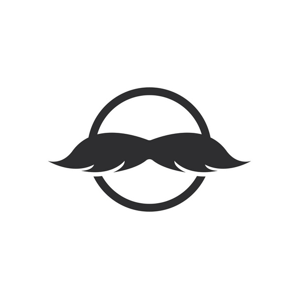 Moustache logo plantilla vector
  - Vector, Imagen