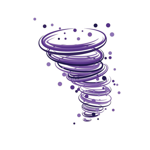 Tornado symbool vector illustratie - Vector, afbeelding