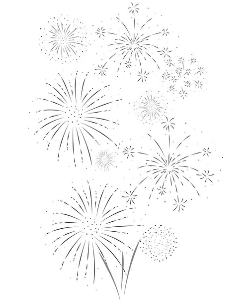 Vektorová ilustrace aplikace Fireworks sváteční a pozadí událostí - Vektor, obrázek