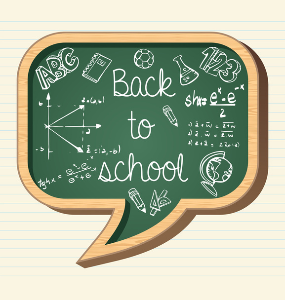 Вернуться к школьному образованию иконы социальных пузырей элементы доски
 - Вектор,изображение