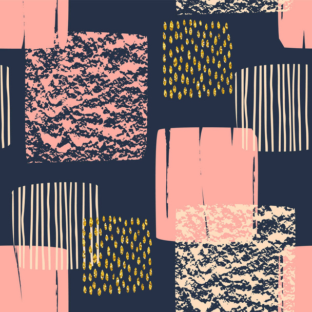 Abstract geometric seamless pattern with squares. Modern design - Vektor, Bild