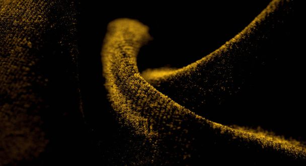 Tekstura, tło, wzór. Żółty Velveteen to wspaniały e - Zdjęcie, obraz