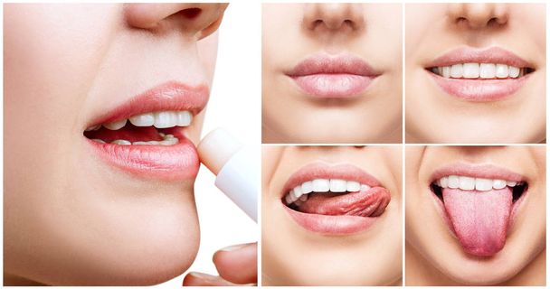 Collage con labios femeninos perfectos
. - Foto, imagen