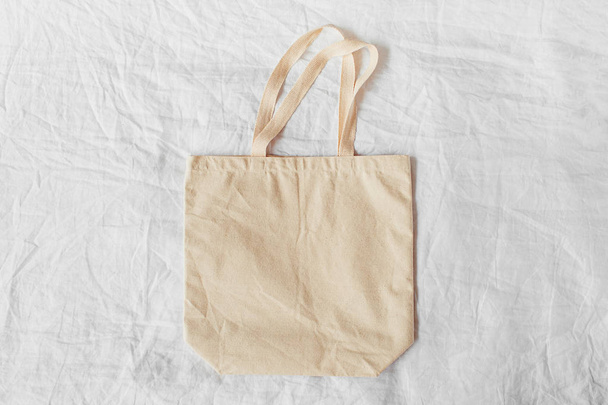 White eco bag mockup. Blank Shopping sack with copy spac - Foto, imagen