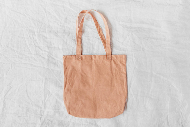 White eco bag mockup. Blank Shopping sack with copy spac - Foto, Imagem