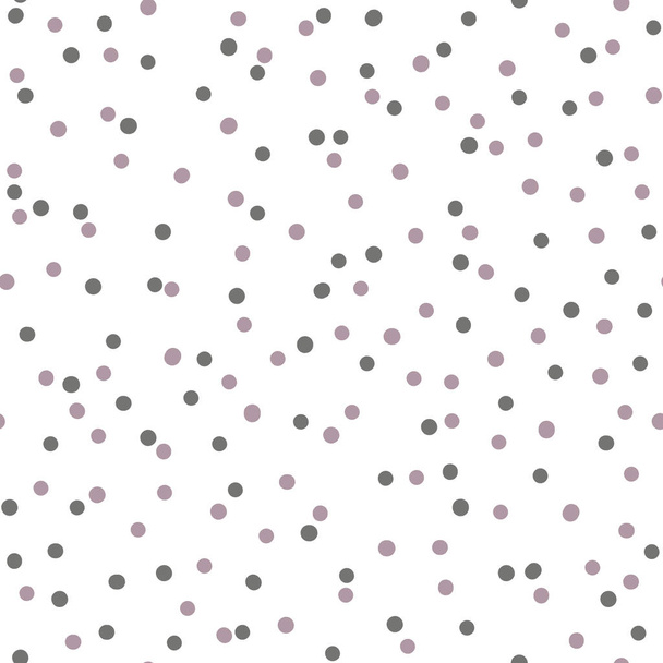 Konfetti Kreis nahtlose Muster isoliert auf weiß - Vektor, Bild