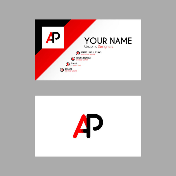 Yksinkertainen käyntikortti, jossa on alkukirjain AP pyöristetyt reunat. PA-logoa voidaan käyttää markkinointiin, mainontaan, edistämiseen, yrityksen logoon, tunnistamiseen, käyntikorttiin, banneriin, flayeriin, postiin, toimistoon
. - Vektori, kuva