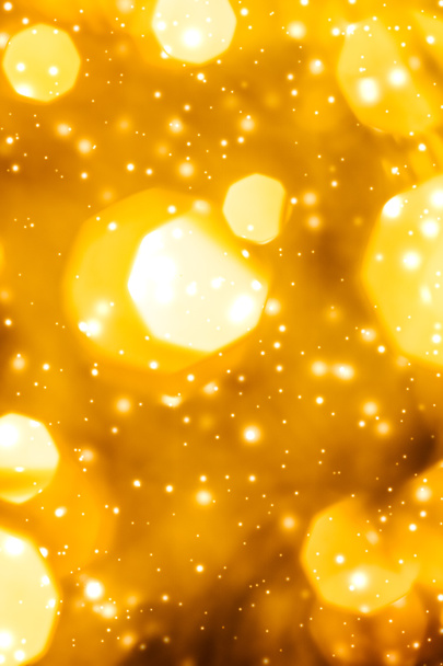 Brilho brilhante ouro glamouroso e brilho, fundo de férias de luxo - Foto, Imagem