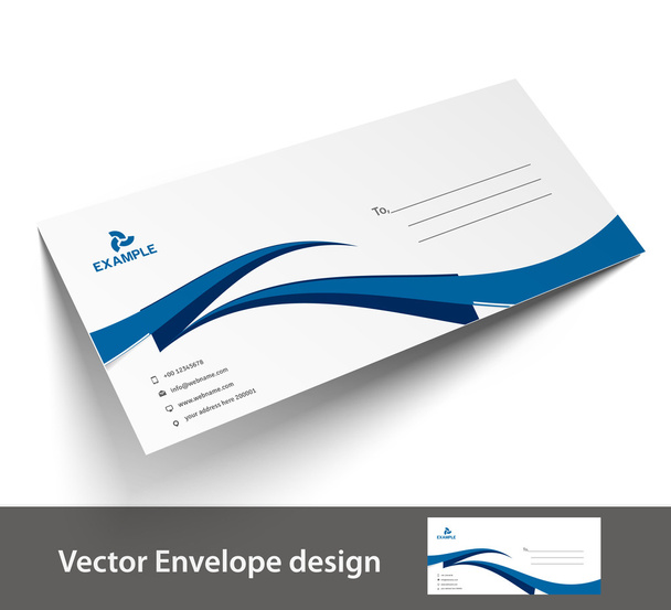 Шаблони паперових конвертів для вашого дизайну проекту, Векторні ілюстрації
. - Вектор, зображення