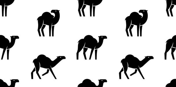 Seamless pattern with Camel logo. isolated on white background - Вектор,изображение