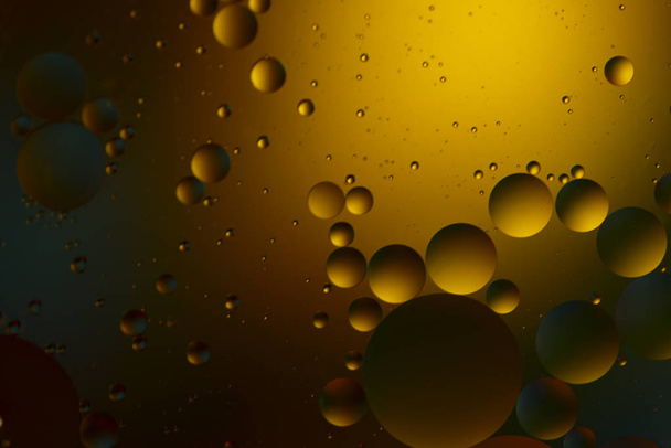 Abstract background with golden bubbles - Photo, Image