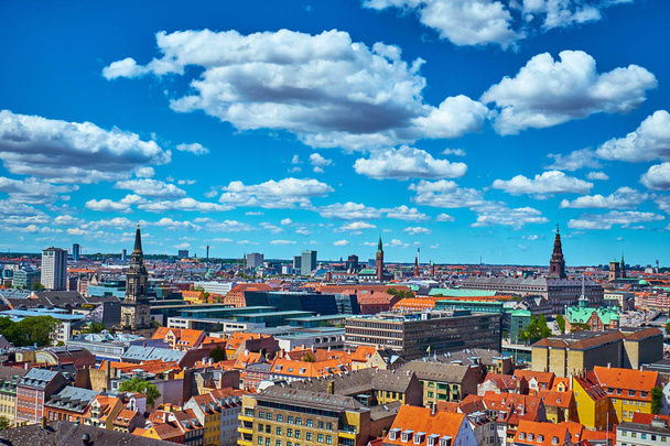 Top view of Copenhagen. - Fotoğraf, Görsel