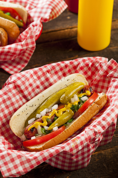 Chicago Style Hot Dog - Φωτογραφία, εικόνα