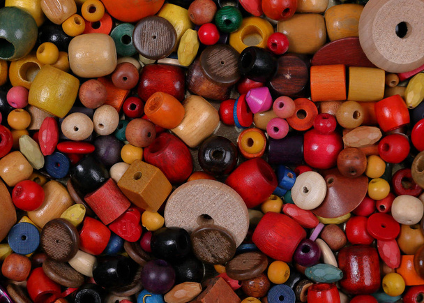 Beads, many colors, many shapes - Photo, Image