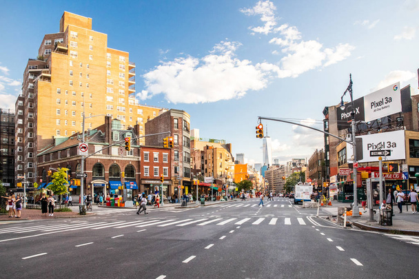 NEW YORK CITY - AUGUST 24, 2019:  Street scene for Greenwich Village, West Village in Manhattan - Valokuva, kuva