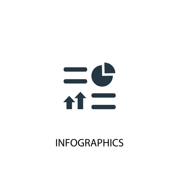 Infographics icon. Simple element illustration. Infographics concept symbol design. Can be used for web and mobile. - ベクター画像