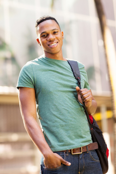 cute african american college boy - Photo, image