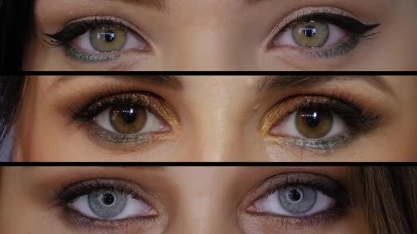 Colagem de olhos diferentes
 - Filmagem, Vídeo