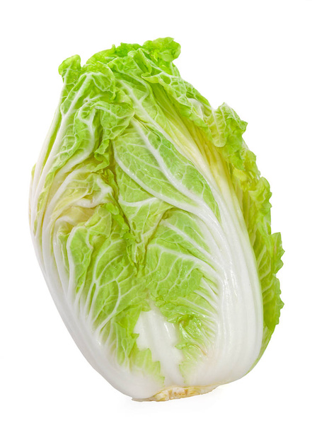 fresh chinese cabbage on a white background - Φωτογραφία, εικόνα