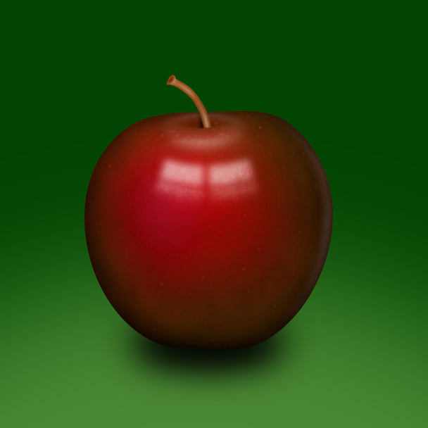abstrakter roter Apfel - Foto, Bild