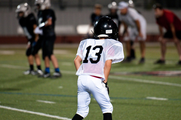 Young american football players in position - Photo, Image