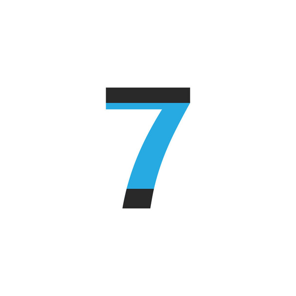 7ロゴパート7を預金 - ベクター画像
