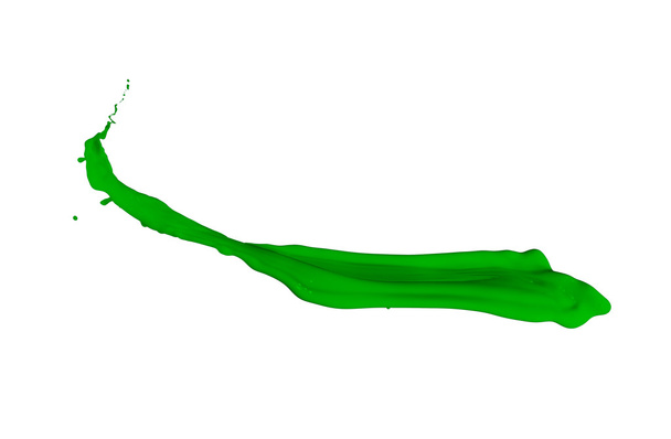 Salpicadura de pintura verde
 - Foto, imagen