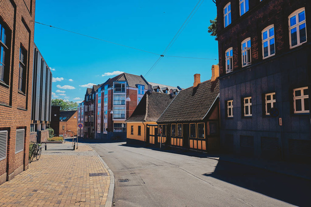 Beautiful old building in Odense, Denmark. - Foto, Bild