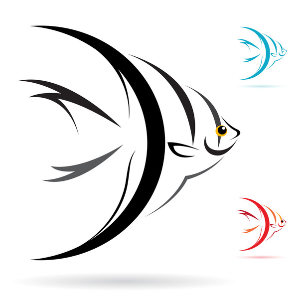 Image vectorielle d'un poisson ange
 - Vecteur, image